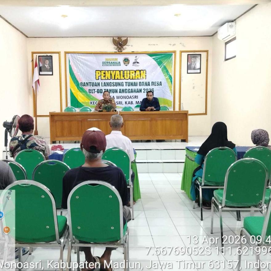 Penyaluran Bantuan Langsung tunai Desa tahun 2026